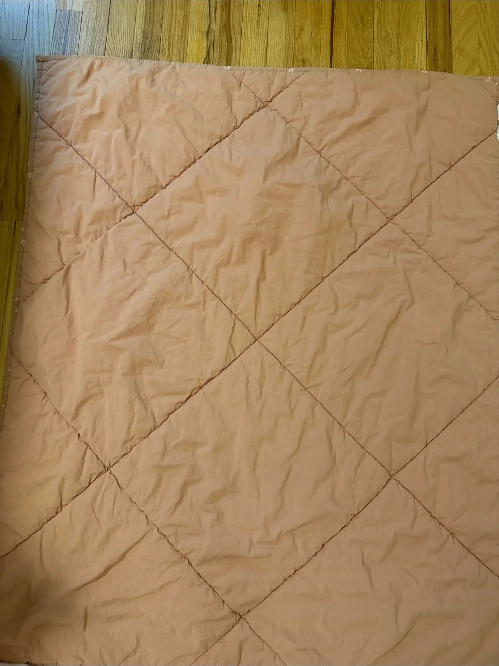 Soft Woven Dusty Rose Quilted Crib Quilt